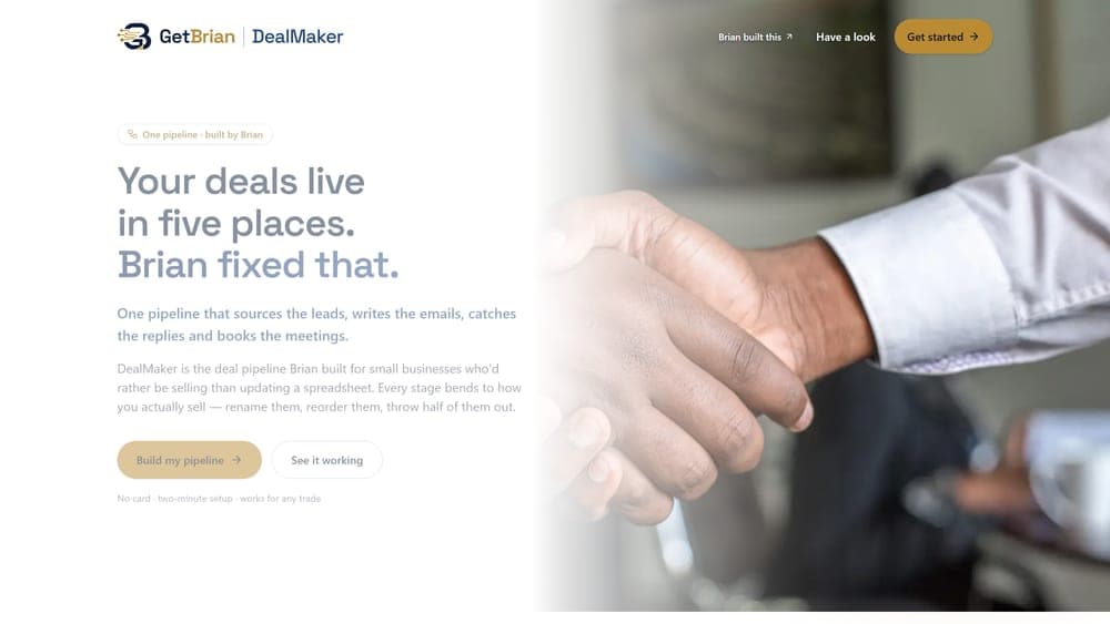 DealMaker product screenshot